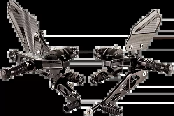 Gilles Tooling Adjustable Rearset – Black – Aprilia