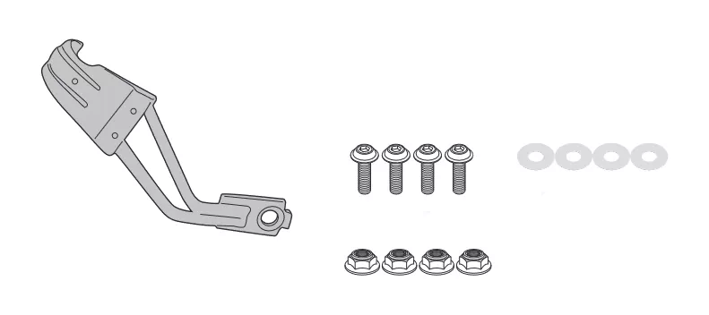 Givi RM7713KIT Mudflap Mounting Kit KTM 1290 Super Adventure R 2021-2024