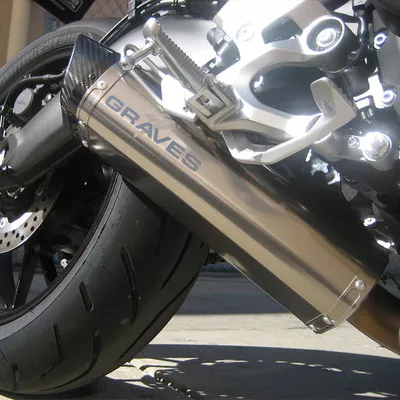 Graves Motorsports Yamaha FZ-09 / MT-09 14-20 Titanium Full Exhaust System w/Ti Canister
