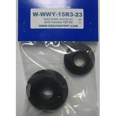 Graves Motorsports Yamaha YZF-R3 15-26 Captive Rear Wheel Spacer Kit