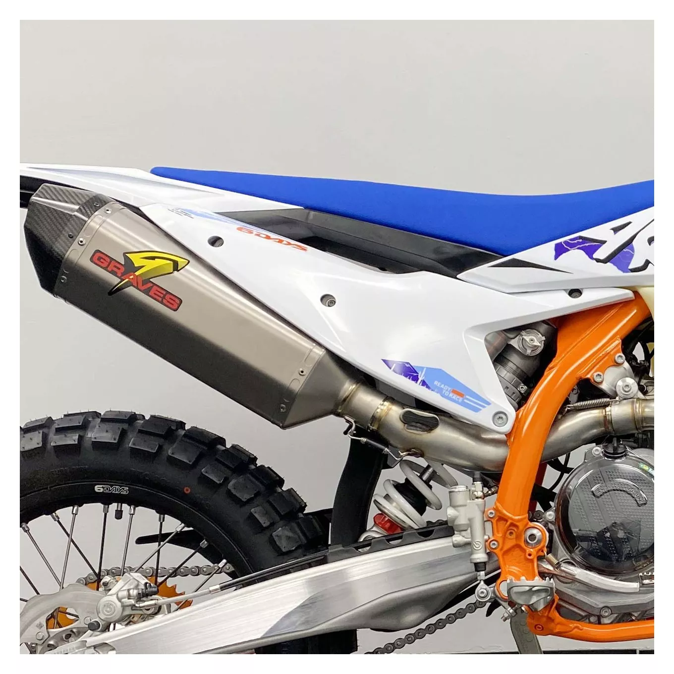 Graves Titanium Slip-On Exhaust KTM / Husqvarna / Gas Gas 350cc-501cc 2024-2027