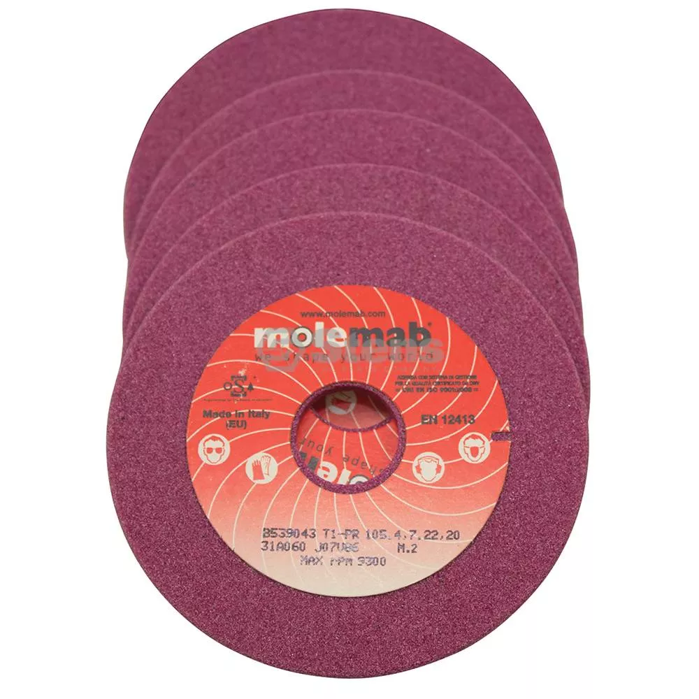 Grinding Wheel - 4'' x 1/8'' x 7/8'' box of 5