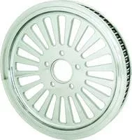 Harddrive 70Tx1-1/8" Chrome Full Spoke Billet Pulley Harley 00-06 FL/Softail