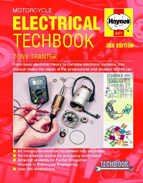Haynes Motorcycle Electrical Service & Maintenance Techbook (M3471)