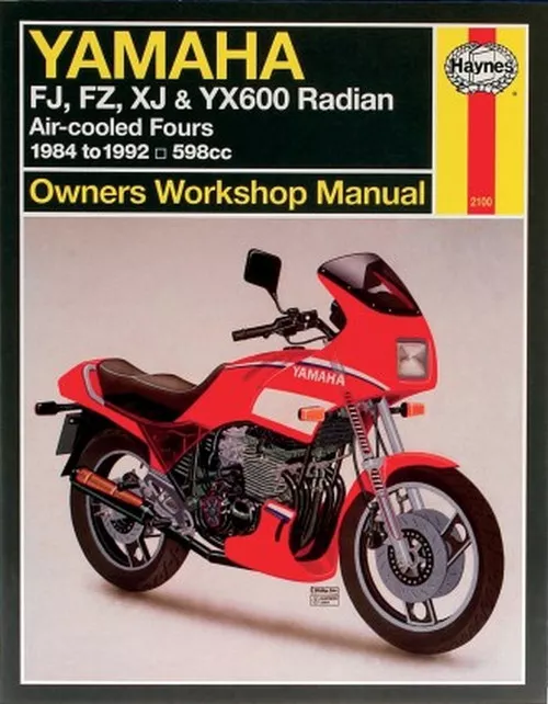 Haynes Repair/Service Manual '84-92 FJ/FZ/YX 600 Radian Air Cooled Fours (M2100)