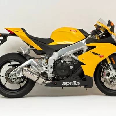 Hindle Evolution Low Mount Slip-On Exhaust Aprilia RSV4 09-15