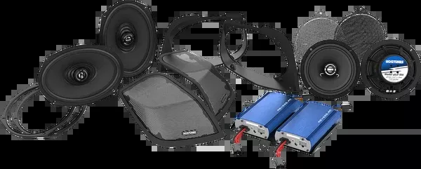 Hogtunes Cut-In Lid Kit With Speakers/Amplifier – ’14-’23 FLHT/FLHX/FLTR