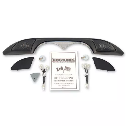 Hogtunes HF-1 "Hog-Pod" FLHT/FLHX Dash Trim/Tweeter Pod Black (HF-1)