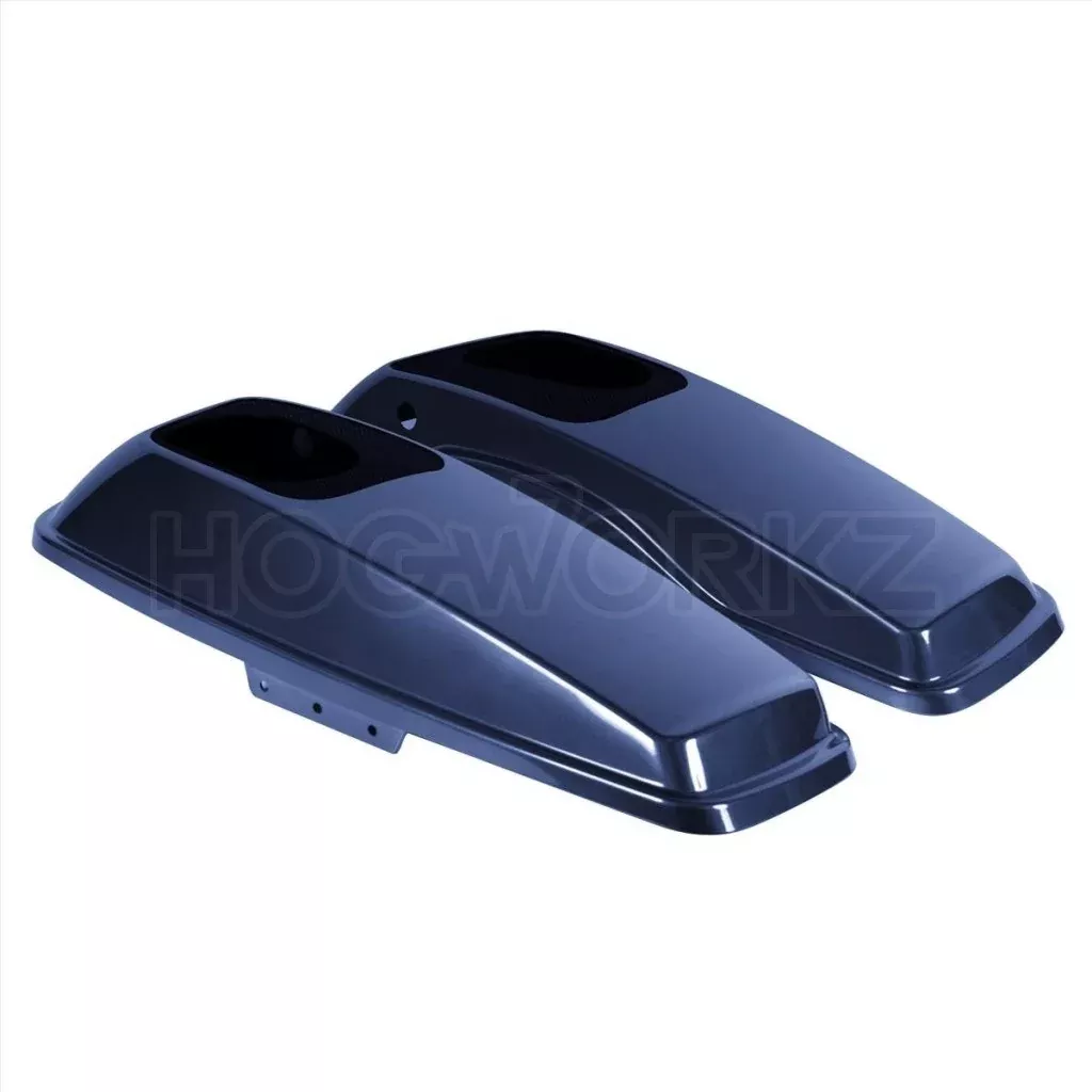 Hogworkz Big Blue Pearl 6" x 9" Speaker Lids Harley Touring 14-20 Saddlebags