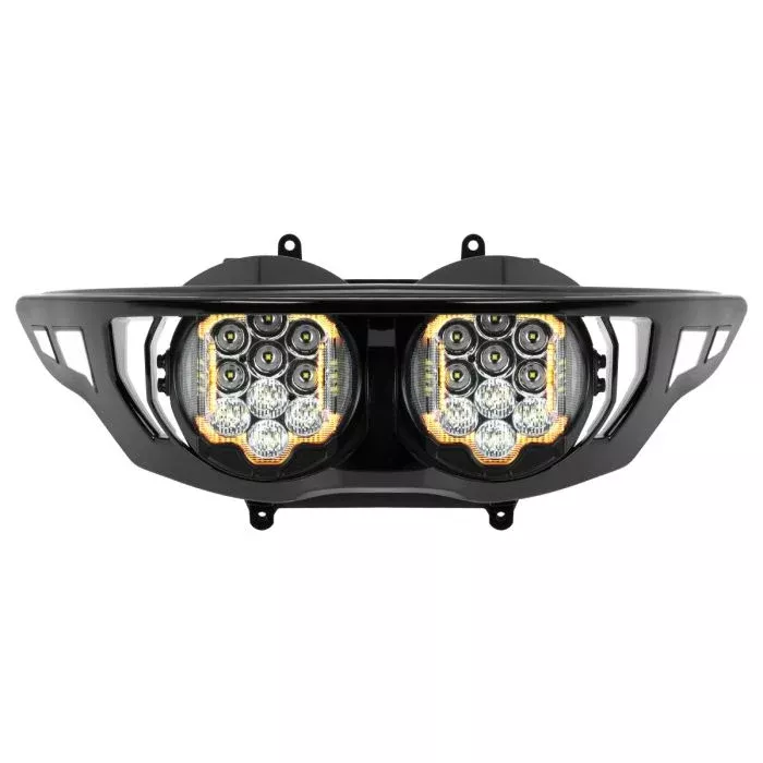 Hogworkz Harley Road Glide Silvertooth Performance LED Headlight '23.5-'26