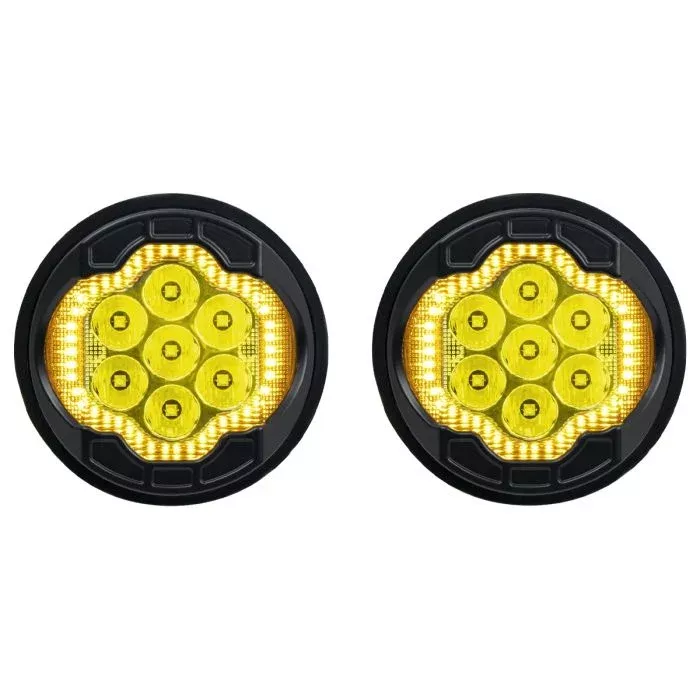 Hogworkz LED Goldtooth™ Performance LED Passing Lamps for Harley