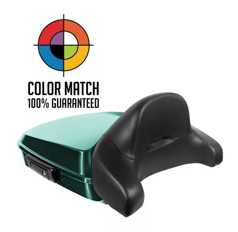 HogWorkz OE Color Matched Chopped Tour Pack With Full Backrest For Harley Touring 1997-2026
