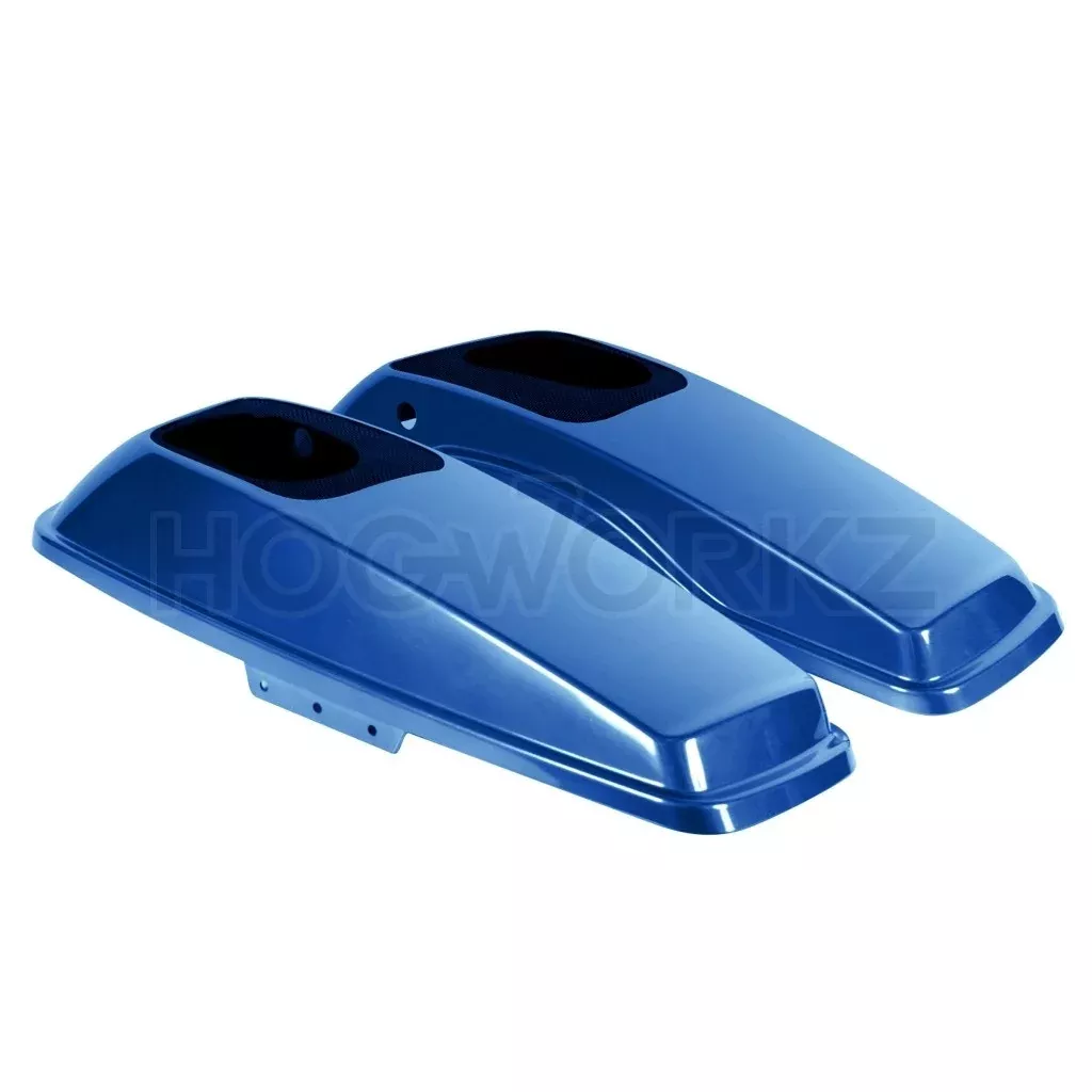 Hogworkz Superior Blue 6" x 9" Speaker Lids Harley Touring 14-20 Saddlebags