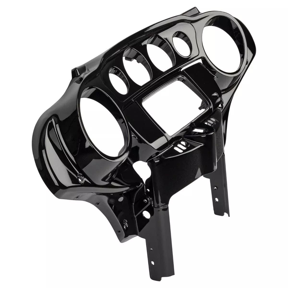 Hogworkz Vivid Black Front Inner Speedometer Cowl Fairing Harley Touring 14-23