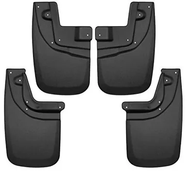Husky Liners 56936 Custom Front and Rear Mud Guard Set , Black