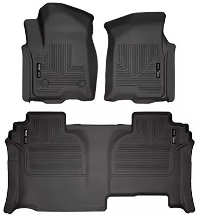 Husky Liners - 94031 Weatherbeater Front & 2nd Seat Floor Mats Black