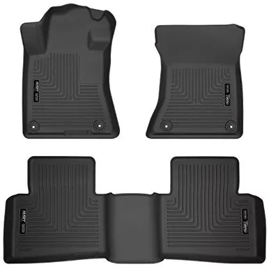 Husky Liners 99381 Weatherbeater Front & 2nd Seat Floor Mats , Black