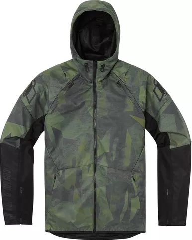 Icon Airform Green Battlescar Jacket