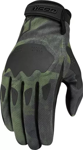 Icon Hooligan Green Battlescar Gloves