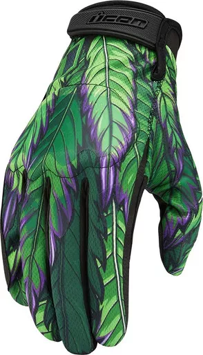Icon Hooligan Green Ritemind Gloves