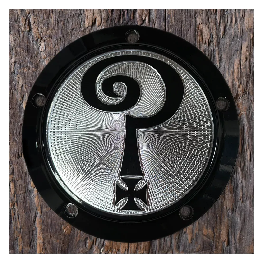 Indian Larry Motorcycles Question Mark Derby Cover For Harley Touring 2017-2025