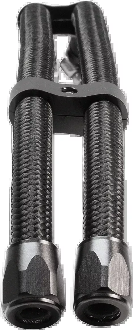 Jagg Black 3' Braided Textile Motorcycle Oil Line Upgrade Kit Harley Davidson
