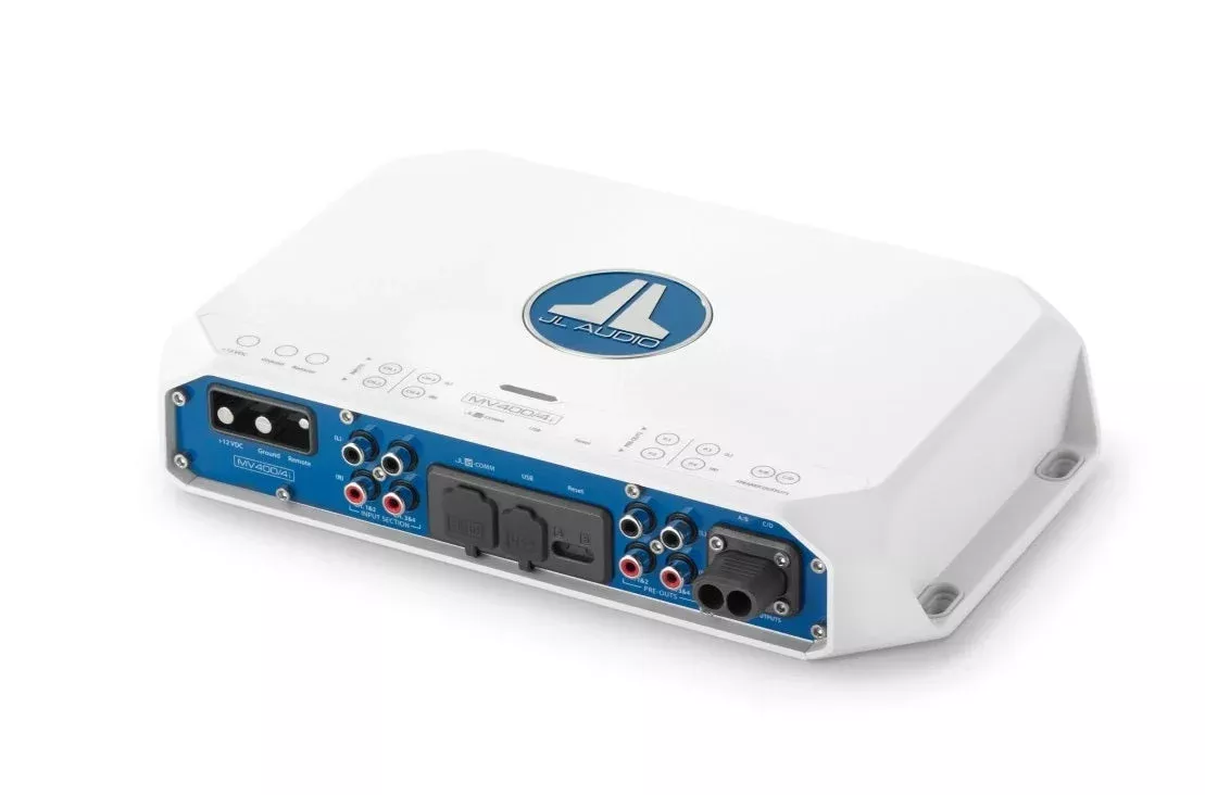 JL Audio 4 Ch. Class D Full-Range Marine Amplifier with Integrated DSP 400W