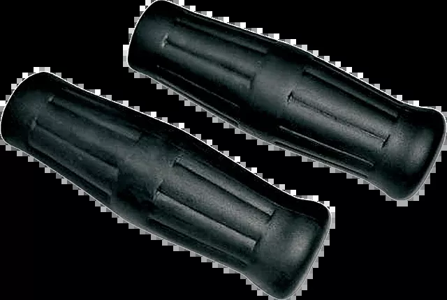 Joker Machine Black Rubber 1" Radial Hand Grips 1980-2022 Harley Touring Softail