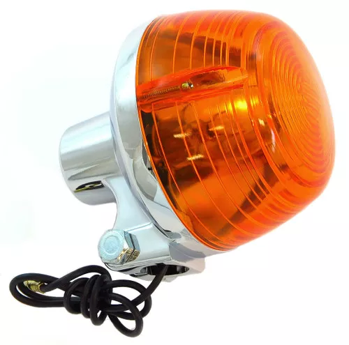 K&S DOT Compliant Chrome Turn Signal w/Amber Lens (25-1046)