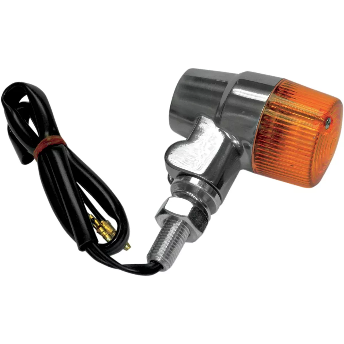 K&S TECHNOLOGIES 2040-1132 25-8602 Round Marker Lights Marker Light – Single Filament – Amber/Aluminum