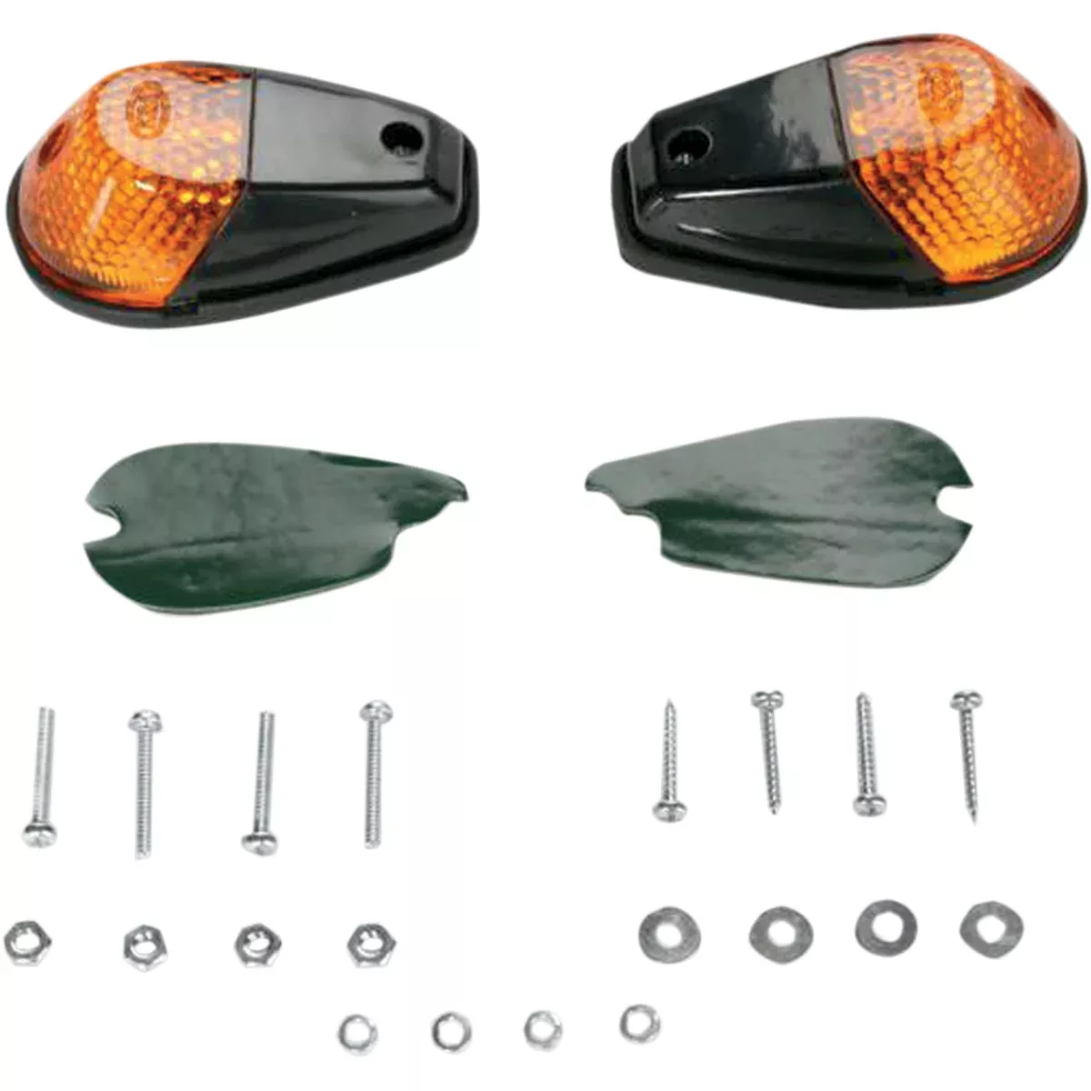 K&S TECHNOLOGIES 25-8018 25-8018 Flush Mount Marker Lights black/amber