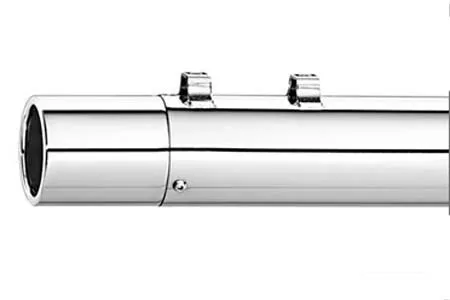 Kerker Super Elite Slip-On Java Jug Chrome Exhaust Mufflers (128-78001)