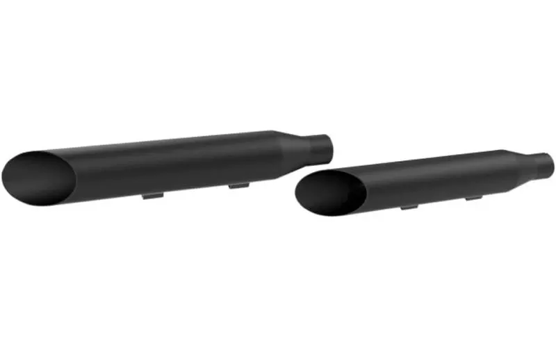 Khrome Werks 3" HP-Plus Slip-On Mufflers for '14-22 Harley Davidson XL Models -Slash-cut - Black