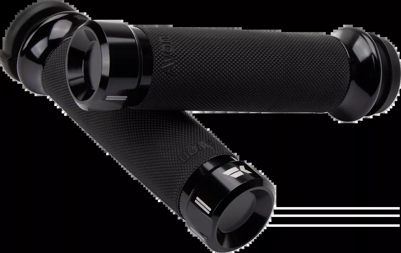 Khrome Werks TBW Black Custom Contour Klassic Hand Grips for 2008-2025 Harley