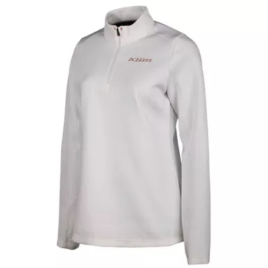 Klim Equinox Womens 1/4 Zip White Rose Gold