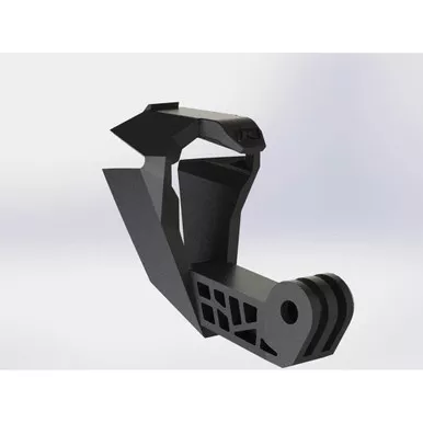 Klim F3 Chin Vent Camera Mount Black Helmet
