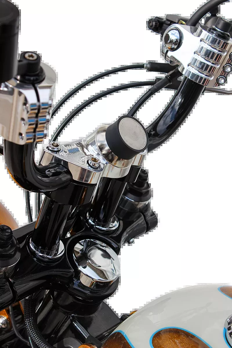 Klock Werks Chrome Motorcycle Handlebar Riser Phone Clamp Mount 1984-2023 Harley
