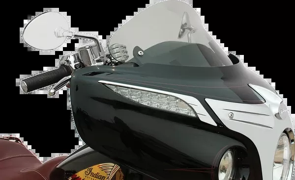 Klock Werks Flare Windshield – 10″ – Short – Tinted – ’14-’25 Indian