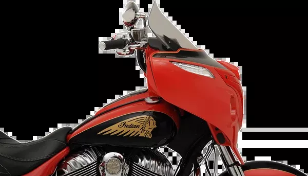 Klock Werks Flare Windshield – 14″ – Tall – Clear – ’14-’25 Indian