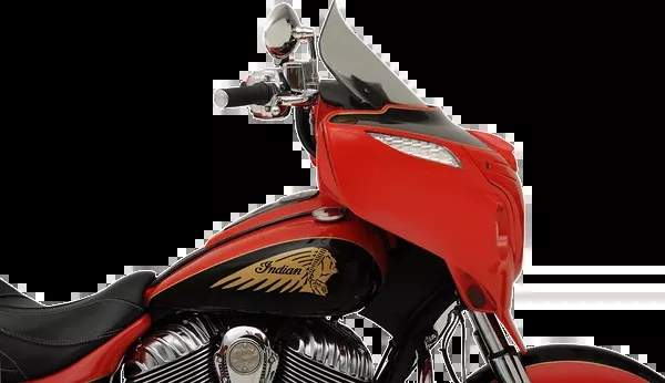 Klock Werks Flare Windshield – 14″ – Tall – Tinted – ’14-’25 Indian