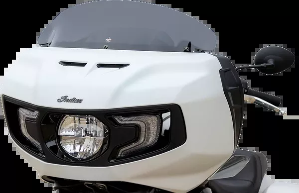 Klock Werks Flare Windshield – 8″ – Dark Smoke – ’20-’25 Indian