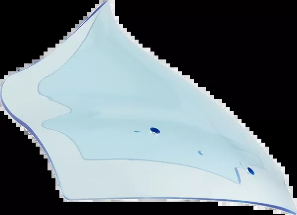 Klock Werks Ice Flare Windshield - 10" - Blue Ice - '23-'26 FLTRX/FLTRT