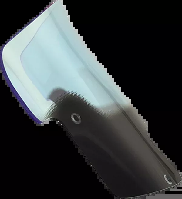 Klock Werks Ice Flare Windshield – 8″ – Blue – ’20-’25 Indian