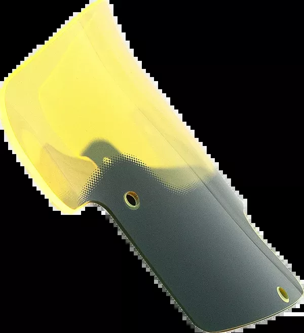 Klock Werks Ice Flare Windshield - 8" - Yellow Ice - '20-'25 Indian