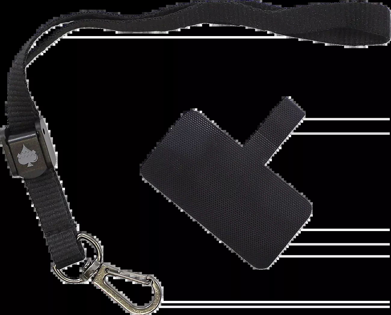 Klock Werks IOmounts Black Universal Phone Device Tether Mount Strap Holder