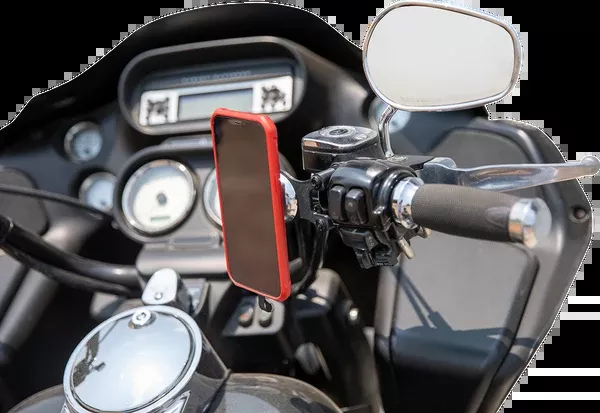 Klock Werks iOmounts™ Device Mount – Handlebar Mount – Chrome