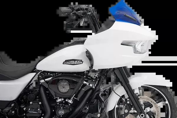 Klock Werks Kolor Flare Windshield – 10″ – Blue – ’23-’26 FLTRX/FLTRT