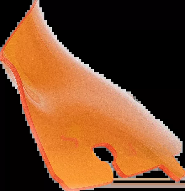 Klock Werks Kolor Flare Windshield – 4″ – Orange – ’14-’25 FLH/FLHT/FLHX