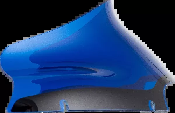 Klock Werks Kolor Flare Windshield – 6″ – Blue – ’15-’25 FLTR