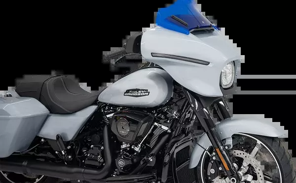 Klock Werks Kolor Flare Windshield – 8″ – Blue – ’23-’26 FLHX/FLHLT